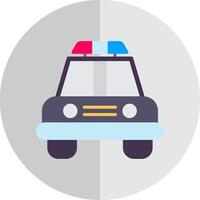 polícia carro plano escala ícone Projeto vetor
