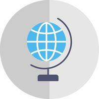 global mundo plano escala ícone Projeto vetor