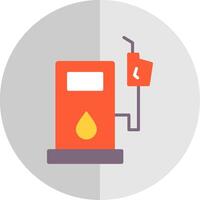 gasolina estação plano escala ícone Projeto vetor