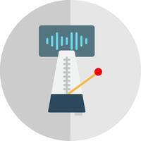 metrônomo plano escala ícone Projeto vetor