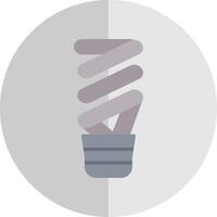 luz lâmpada plano escala ícone Projeto vetor