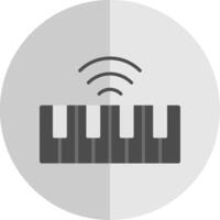 teclado plano escala ícone Projeto vetor