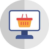 conectados círculo multi círculo fazer compras plano escala ícone Projeto vetor