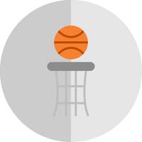 basquetebol plano escala ícone Projeto vetor