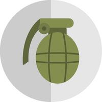 Grenade plano escala ícone Projeto vetor