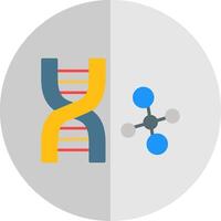 dna plano escala ícone Projeto vetor