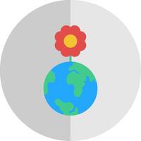 mundo plano escala ícone Projeto vetor