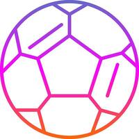 futebol linha gradiente ícone Projeto vetor