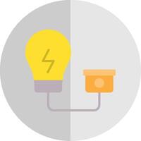 eletricidade plano escala ícone Projeto vetor