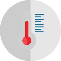 termômetro plano escala ícone Projeto vetor
