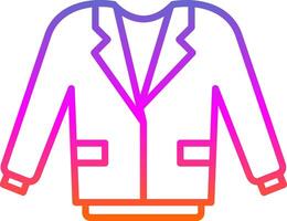 casaco linha gradiente ícone Projeto vetor
