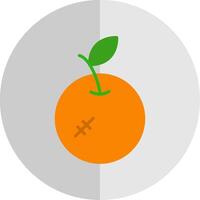 laranja plano escala ícone Projeto vetor
