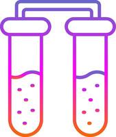teste tubos linha gradiente ícone Projeto vetor