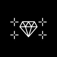 diamante linha invertido ícone Projeto vetor