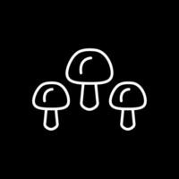 cogumelos linha invertido ícone Projeto vetor