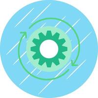 iteração plano círculo ícone Projeto vetor