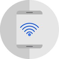 Wi-fi plano escala ícone Projeto vetor