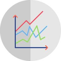 linha círculo multi círculo gráfico plano escala ícone Projeto vetor