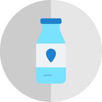 leite garrafa plano escala ícone Projeto vetor