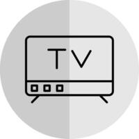 televisão plano escala ícone Projeto vetor