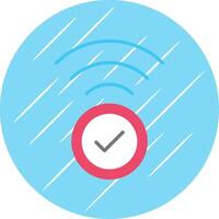 Wi-fi plano círculo ícone Projeto vetor