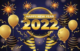 celebração do ano novo 2022 vetor