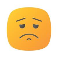 pegue seu mãos em perfeitamente projetado triste emoji ícone, Customizável vetor
