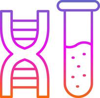 dna linha círculo adesivo ícone vetor