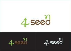 logotipo da semente ou modelo de imagem vetorial de design de ícone vetor