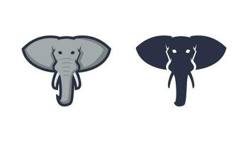 vetor de design de logotipo de elefante