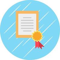 certificado plano círculo ícone Projeto vetor