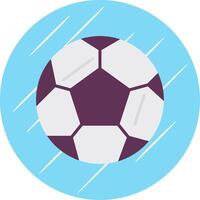 futebol plano círculo ícone Projeto vetor