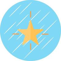 Estrela plano círculo ícone Projeto vetor