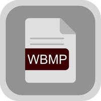 wbmp Arquivo formato plano volta canto ícone Projeto vetor