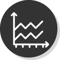 área gráfico glifo sombra círculo ícone Projeto vetor