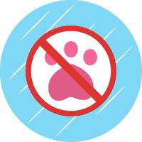Proibido placa plano círculo ícone Projeto vetor