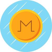 Monero plano círculo ícone Projeto vetor