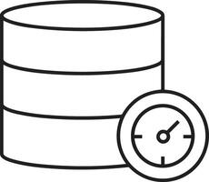 armazenamento dados ícone símbolo imagem para base de dados ilustração vetor