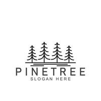 simples pinho ou abeto árvore logotipo pinho casa perene.para pinho floresta aventureiros acampamento natureza Distintivos e negócios. vetor