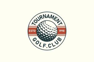retro vintage golfe clube crachá emblema rótulo carimbo logotipo Projeto ,símbolo, ícone, modelo vetor