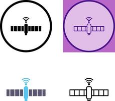 único satélite ícone Projeto vetor