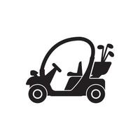 golfe carro logotipo ícone Projeto ilustração modelo vetor