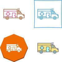 design de ícone de ambulância vetor