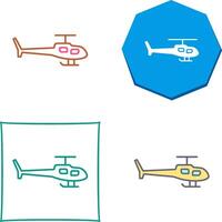 desenho de ícone de helicóptero vetor
