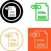 html ícone Projeto vetor
