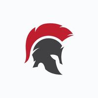 espartano ou gladiador capacete logotipo Projeto vetor