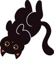 internacional gato dia silhueta dentro fofa desenho animado Projeto e formas. ilustração Projeto vetor
