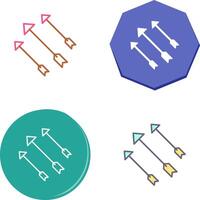 único Setas; flechas ícone Projeto vetor