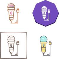 design de ícone de microfone vetor