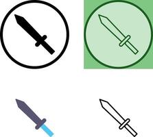 único espada ícone Projeto vetor